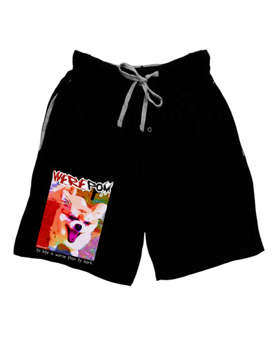WerePom - Werewolf Pomeranian Adult Lounge Shorts by TooLoud-Lounge Shorts-TooLoud-Black-Small-Davson Sales