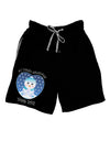 Personalized My First Christmas Snowbaby Blue Adult Lounge Shorts by TooLoud-Lounge Shorts-TooLoud-Black-Small-Davson Sales