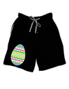 Colorful Easter Egg Adult Lounge Shorts - Red or Black-Lounge Shorts-TooLoud-Black-Small-Davson Sales