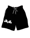 Two Turtle Doves Adult Lounge Shorts-Lounge Shorts-TooLoud-Black-Small-Davson Sales