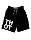 THOT Bold Text Adult Lounge Shorts-Lounge Shorts-TooLoud-Black-Small-Davson Sales