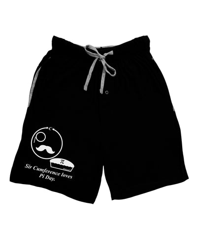 Sir Cumference Loves Pi Day Adult Lounge Shorts-Lounge Shorts-TooLoud-Black-Small-Davson Sales