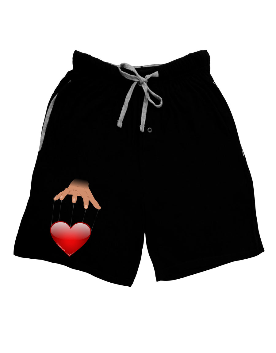 Heart on Puppet Strings Adult Lounge Shorts-Lounge Shorts-TooLoud-Red-Small-Davson Sales