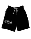 Eat Sleep Rave Adult Lounge Shorts by TooLoud-Lounge Shorts-TooLoud-Black-Small-Davson Sales