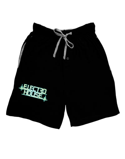 Electro House Bolt Adult Lounge Shorts-Lounge Shorts-TooLoud-Black-Small-Davson Sales