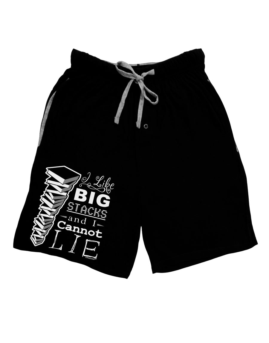 I Like Big Stacks -of books- Adult Lounge Shorts-Lounge Shorts-TooLoud-Red-Small-Davson Sales