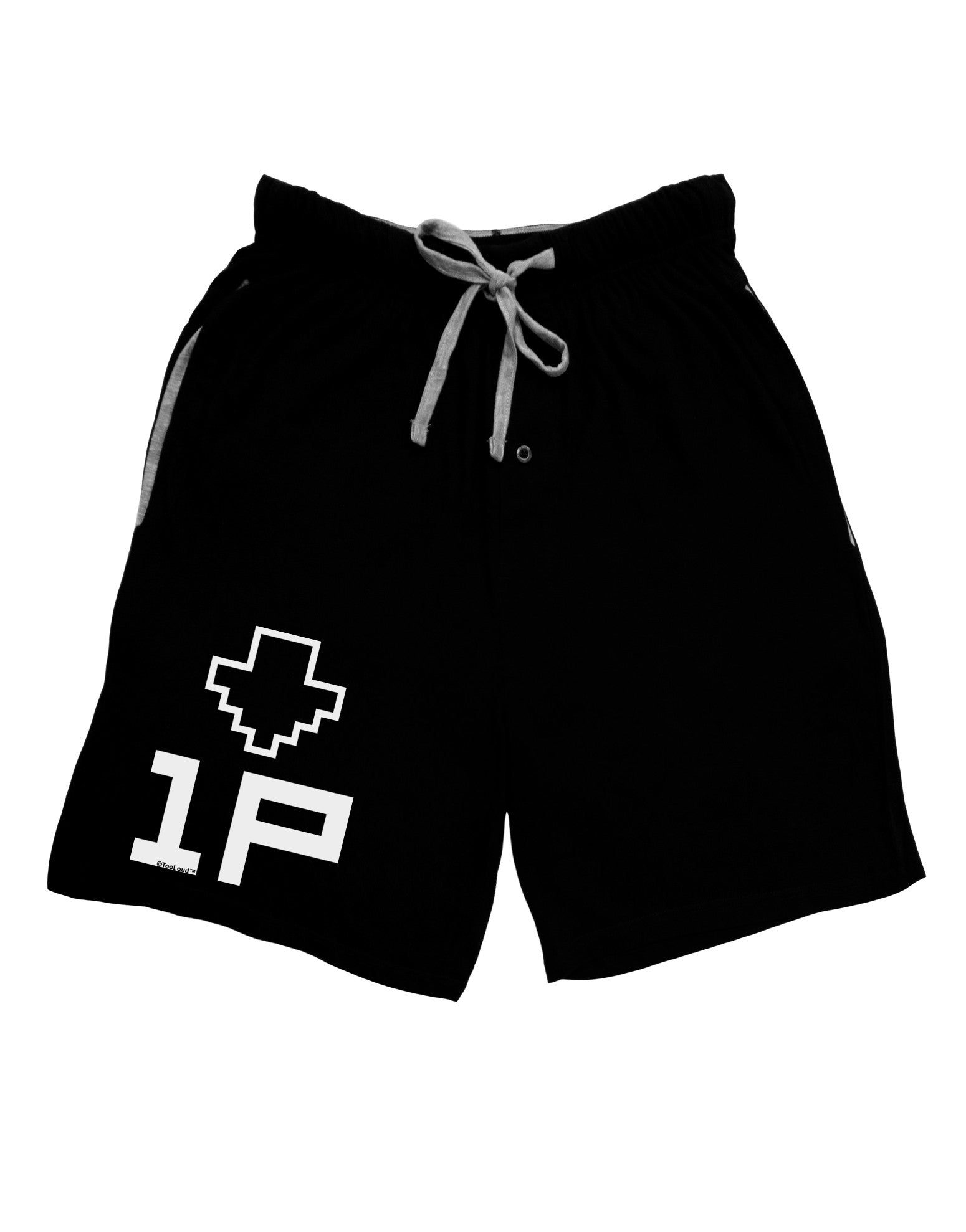 Player One Couples Design Adult Lounge Shorts-Lounge Shorts-TooLoud-Black-Small-Davson Sales