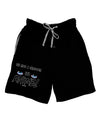 Not A Cartoon Eyes Blue Adult Lounge Shorts-Lounge Shorts-TooLoud-Black-Small-Davson Sales