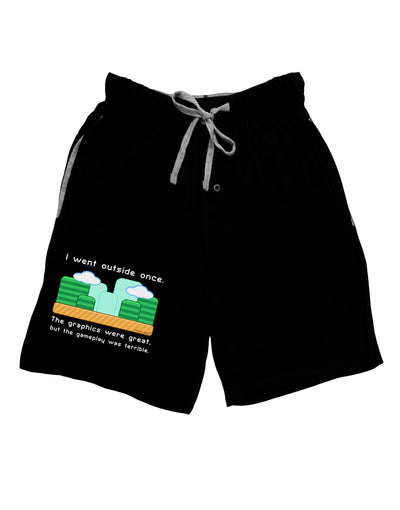 The Gameplay Was Terrible Adult Lounge Shorts-Lounge Shorts-TooLoud-Black-Small-Davson Sales