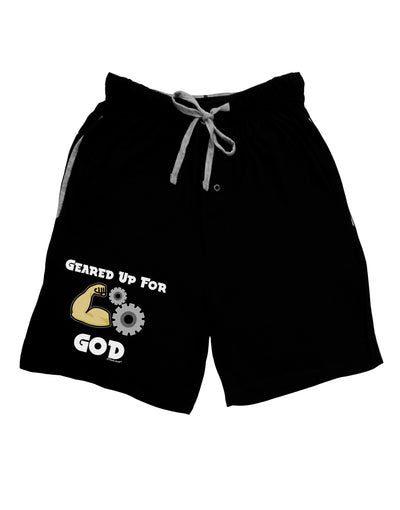 Geared Up For God Adult Lounge Shorts by TooLoud-Lounge Shorts-TooLoud-Black-Small-Davson Sales