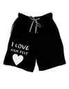 Personalized I Love Customized Adult Lounge Shorts-Lounge Shorts-TooLoud-Black-Small-Davson Sales