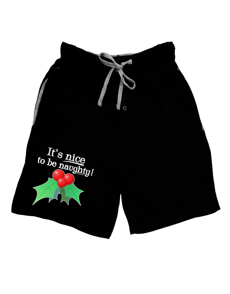 Nice to be Naughty Adult Lounge Shorts-Lounge Shorts-TooLoud-Red-Small-Davson Sales