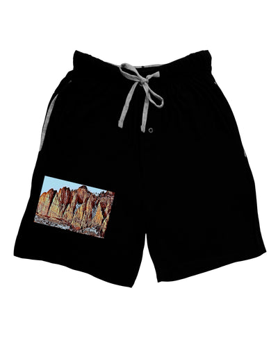 Colorado Mountain Spires Adult Lounge Shorts-Lounge Shorts-TooLoud-Black-Small-Davson Sales