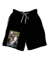 Colorado Waterfall Scene Text Adult Lounge Shorts-Lounge Shorts-TooLoud-Black-Small-Davson Sales