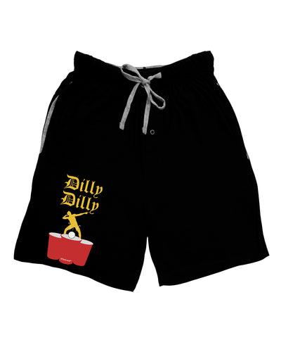 Dilly Dilly Funny Beer Adult Lounge Shorts by TooLoud-Lounge Shorts-TooLoud-Black-Small-Davson Sales