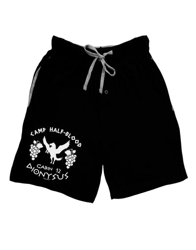 Camp Half Blood Cabin 12 Dionysus Adult Lounge Shorts by-Lounge Shorts-TooLoud-Black-Small-Davson Sales