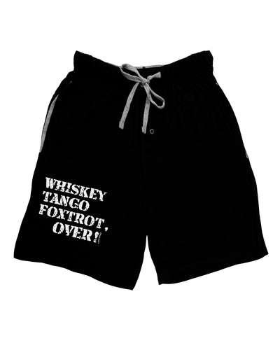 Whiskey Tango Foxtrot WTF Adult Lounge Shorts-Lounge Shorts-TooLoud-Black-Small-Davson Sales