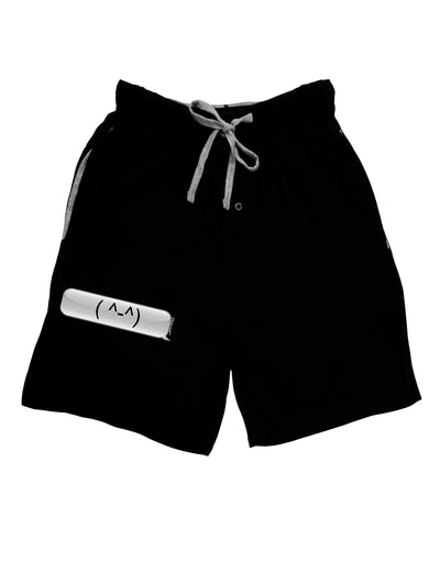 Happy FaceText Bubble Adult Lounge Shorts-Lounge Shorts-TooLoud-Black-Small-Davson Sales