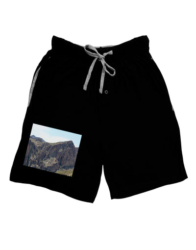 Arizona Saguaro Lake Mountains Adult Lounge Shorts-Lounge Shorts-TooLoud-Black-Small-Davson Sales