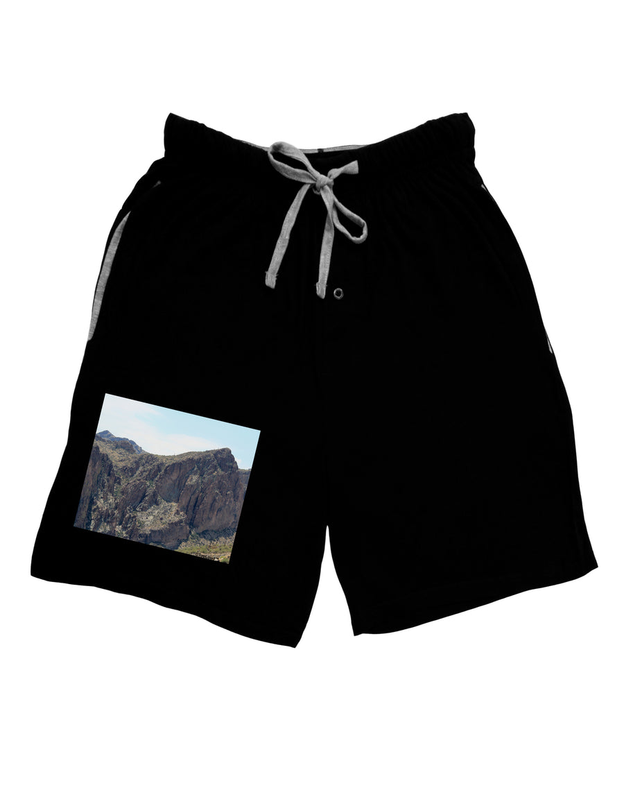Arizona Saguaro Lake Mountains Adult Lounge Shorts-Lounge Shorts-TooLoud-Red-Small-Davson Sales