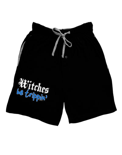 Witches Be Trippin Blue Adult Lounge Shorts-Lounge Shorts-TooLoud-Black-Small-Davson Sales