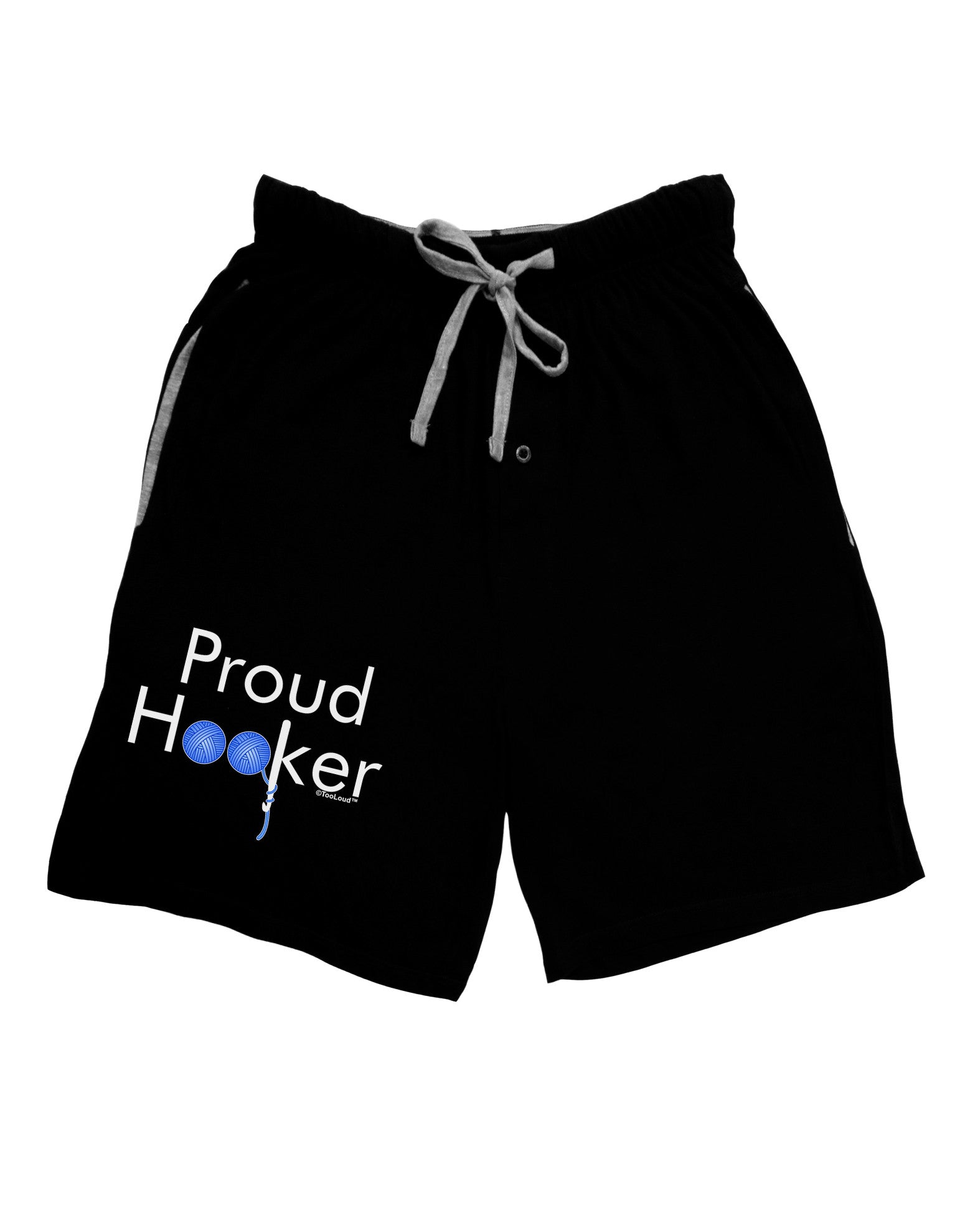 Proud Hooker Adult Lounge Shorts-Lounge Shorts-TooLoud-Black-Small-Davson Sales