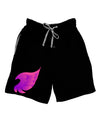 Cute Single Angel Wing Adult Lounge Shorts - Red or Black-Lounge Shorts-TooLoud-Black-Small-Davson Sales