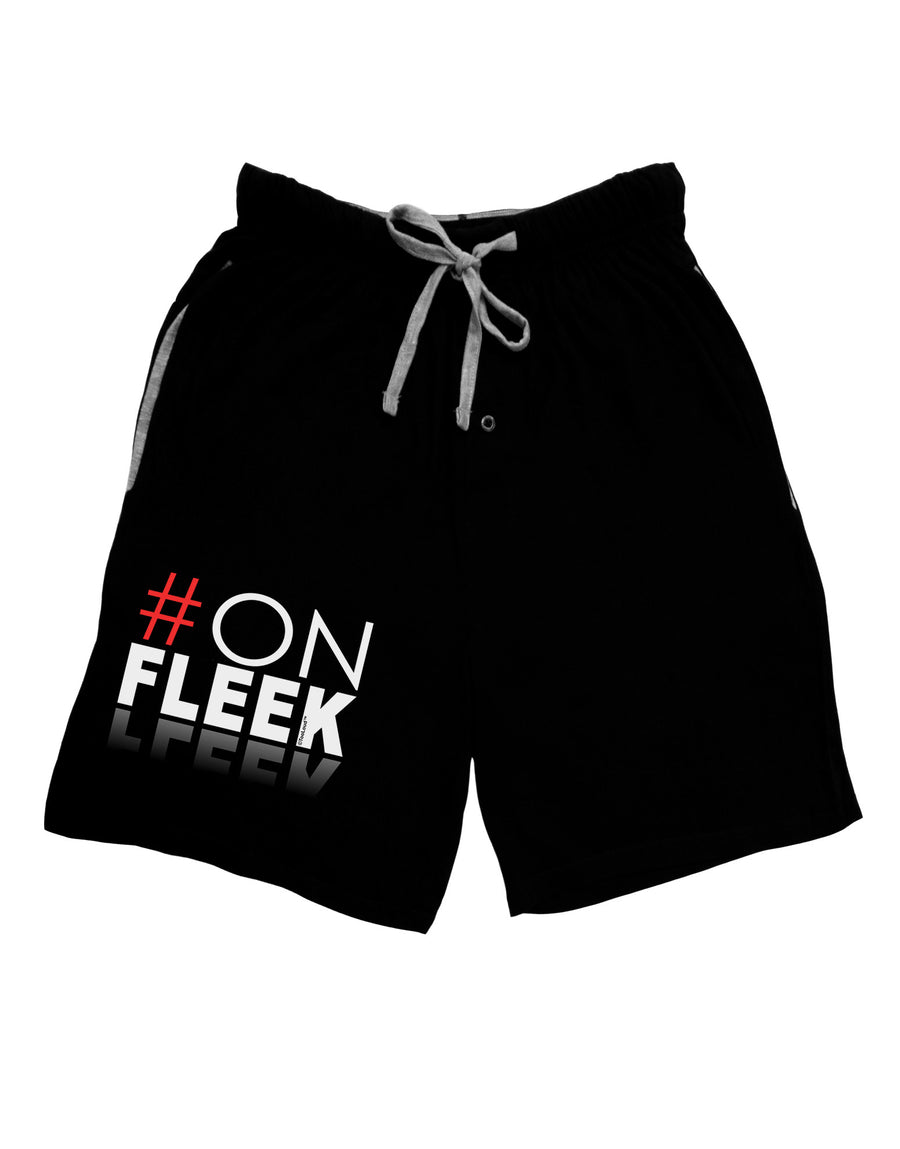 Hashtag On Fleek Adult Lounge Shorts-Lounge Shorts-TooLoud-Black-Small-Davson Sales