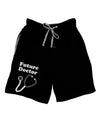 Future Doctor Distressed Adult Lounge Shorts-Lounge Shorts-TooLoud-Black-Small-Davson Sales