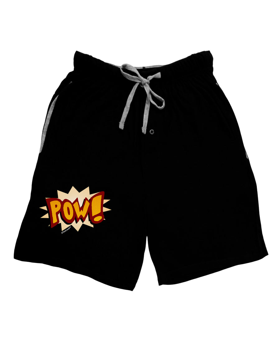 Onomatopoeia POW Adult Lounge Shorts-Lounge Shorts-TooLoud-Red-Small-Davson Sales