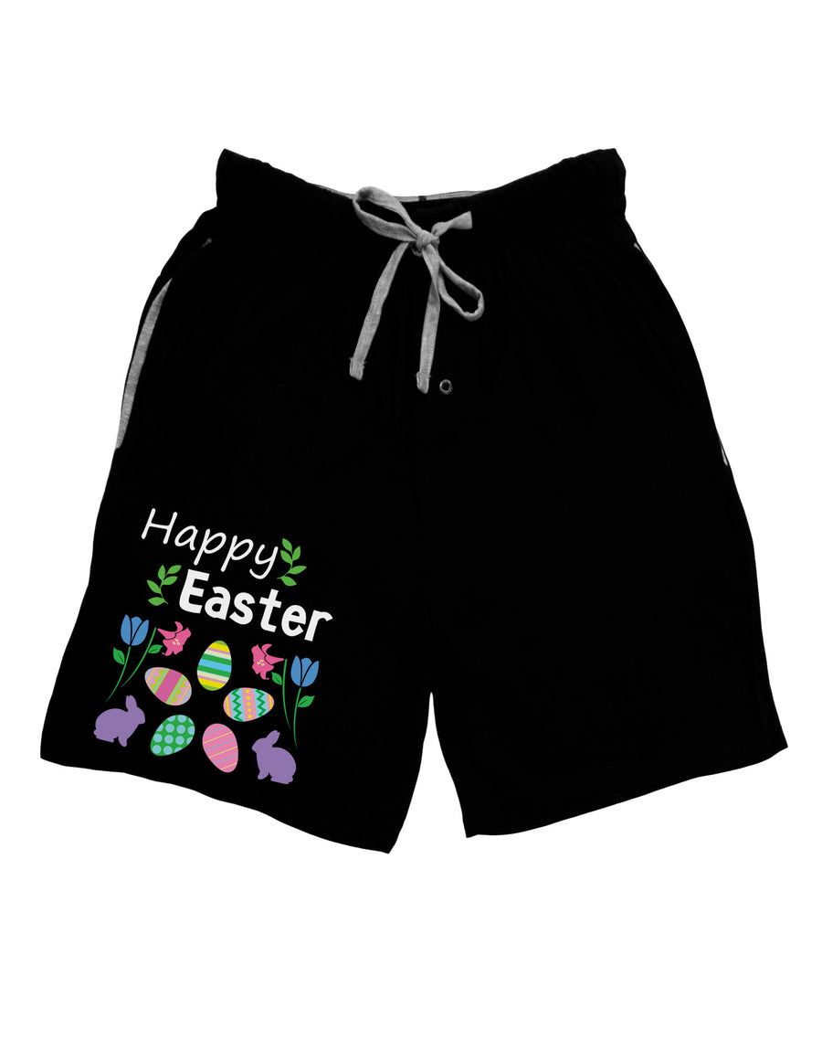 Happy Easter Design Adult Lounge Shorts - Red or Black-Lounge Shorts-TooLoud-Red-Small-Davson Sales