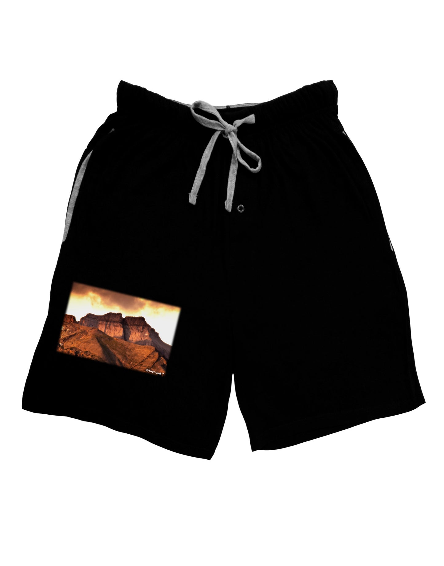 San Juan Mountain Range Adult Lounge Shorts-Lounge Shorts-TooLoud-Black-Small-Davson Sales