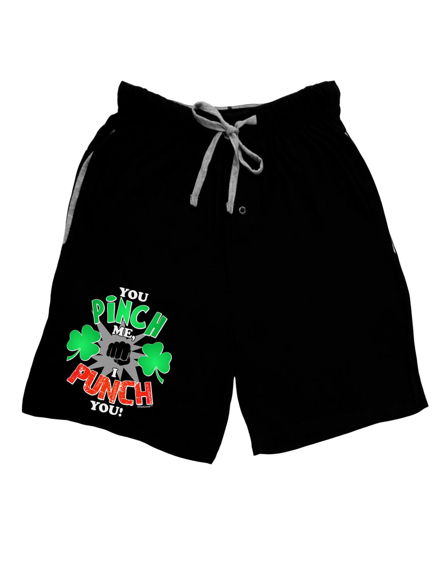 You Pinch Me I Punch You Adult Lounge Shorts-Lounge Shorts-TooLoud-Red-Small-Davson Sales
