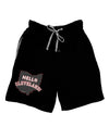 Hello Cleveland Adult Lounge Shorts-Lounge Shorts-TooLoud-Black-Small-Davson Sales