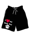 I Heart My Shih Tzu Adult Lounge Shorts by TooLoud-Lounge Shorts-TooLoud-Black-Small-Davson Sales