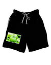 Watercolor Green Tomatoes Adult Lounge Shorts-Lounge Shorts-TooLoud-Black-Small-Davson Sales