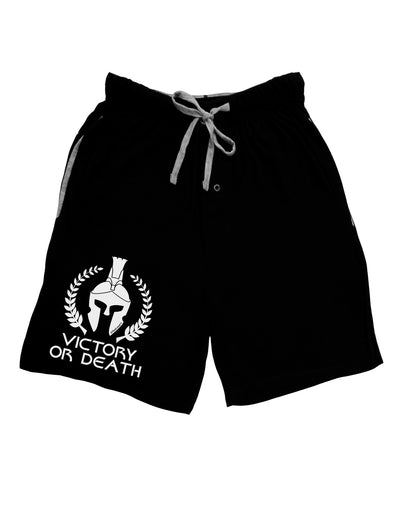 Spartan Victory Or Death Adult Lounge Shorts-Lounge Shorts-TooLoud-Black-Small-Davson Sales