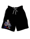 TooLoud AMERISAURUS REX Dark Adult Lounge Shorts-Lounge Shorts-TooLoud-Black-Small-Davson Sales