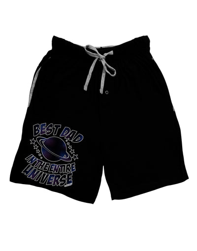 Best Dad in the Entire Universe - Galaxy Print Adult Lounge Shorts-Lounge Shorts-TooLoud-Black-Small-Davson Sales