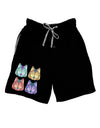 Geometric Wolf Head Pop Art Adult Lounge Shorts-Lounge Shorts-TooLoud-Black-Small-Davson Sales