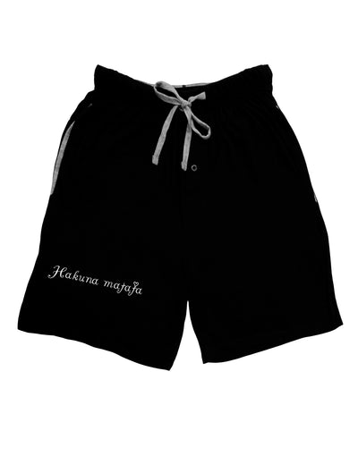 TooLoud Hakuna Matata Dark Adult Lounge Shorts-Lounge Shorts-TooLoud-Black-Small-Davson Sales