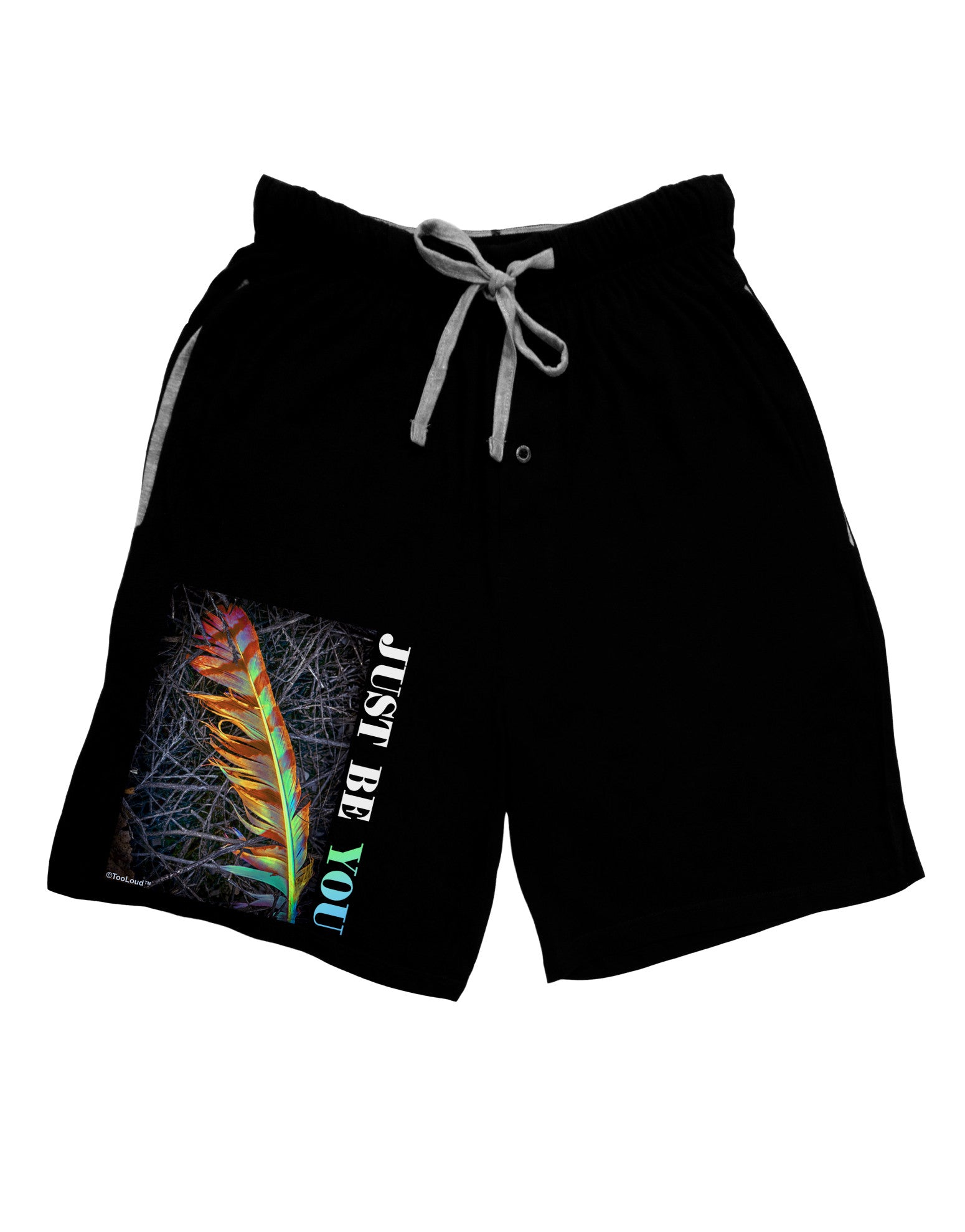 Just Be You - Unique Adult Lounge Shorts-Lounge Shorts-TooLoud-Black-Small-Davson Sales