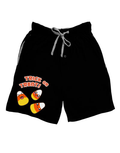 Trick or Treat Cute Candy Corn Halloween Adult Lounge Shorts - Red or Black by TooLoud-TooLoud-Black-Small-Davson Sales