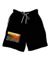 Colorado Sunset Watercolor Adult Lounge Shorts-Lounge Shorts-TooLoud-Black-Small-Davson Sales