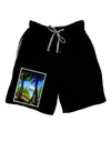 Tropical Skyline Adult Lounge Shorts-Lounge Shorts-TooLoud-Black-Small-Davson Sales