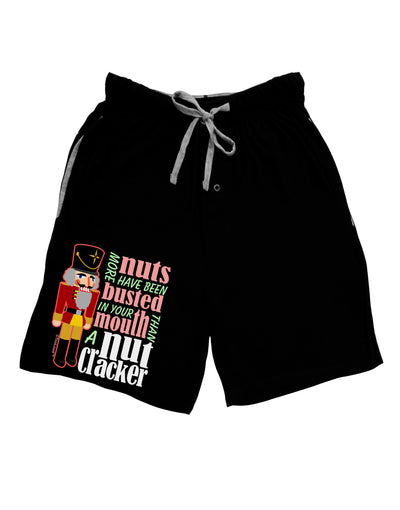 More Nuts Busted - Your Mouth Adult Lounge Shorts by-Lounge Shorts-TooLoud-Black-Small-Davson Sales