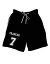 Reindeer Jersey - Prancer 7 Adult Lounge Shorts - Red or Black-Lounge Shorts-TooLoud-Black-Small-Davson Sales