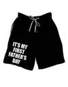 It's My First Father's Day Adult Lounge Shorts-Lounge Shorts-TooLoud-Black-Small-Davson Sales