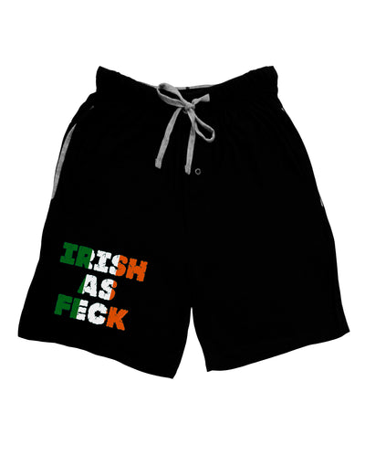 Irish As Feck Funny Adult Lounge Shorts by TooLoud-Lounge Shorts-TooLoud-Black-Small-Davson Sales