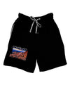 Colorado Mtn Sunset Cutout Relaxed Adult Lounge Shorts-Lounge Shorts-TooLoud-Black-Small-Davson Sales